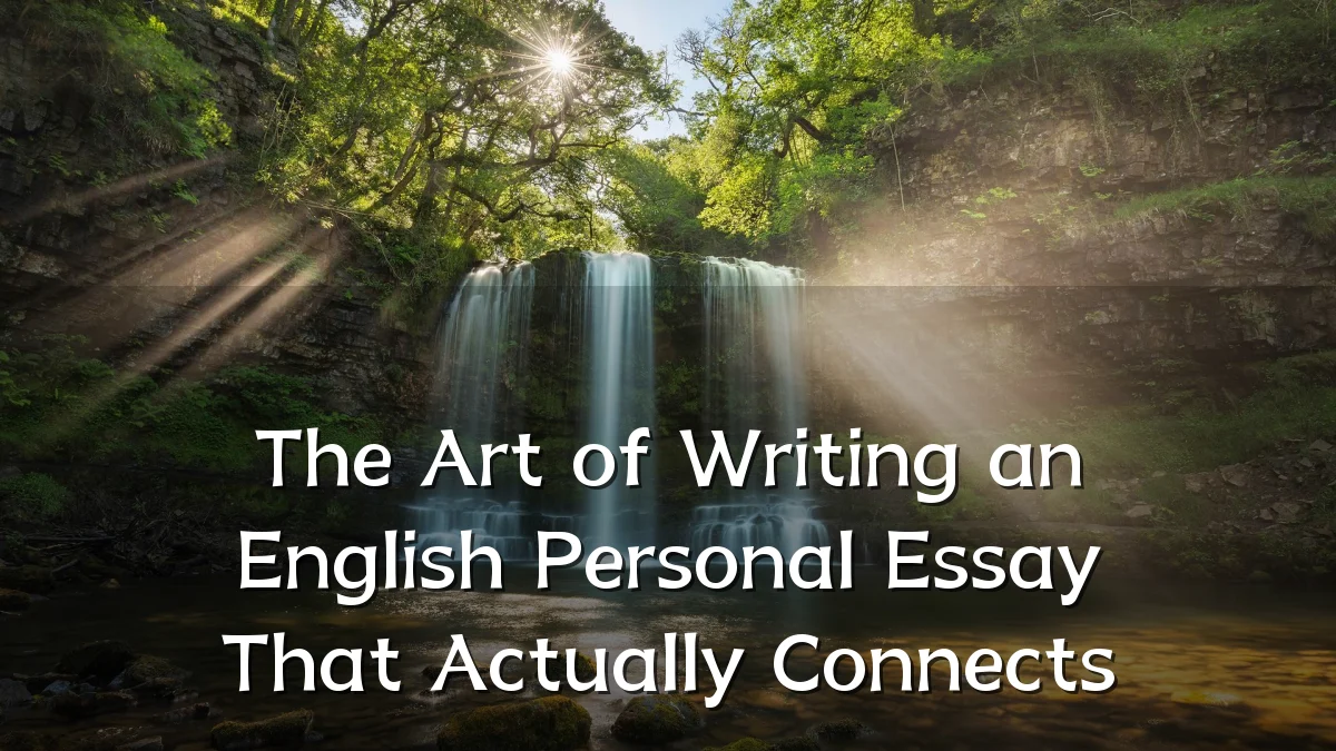 The Art of Writing an English Personal Essay That Actually Connects