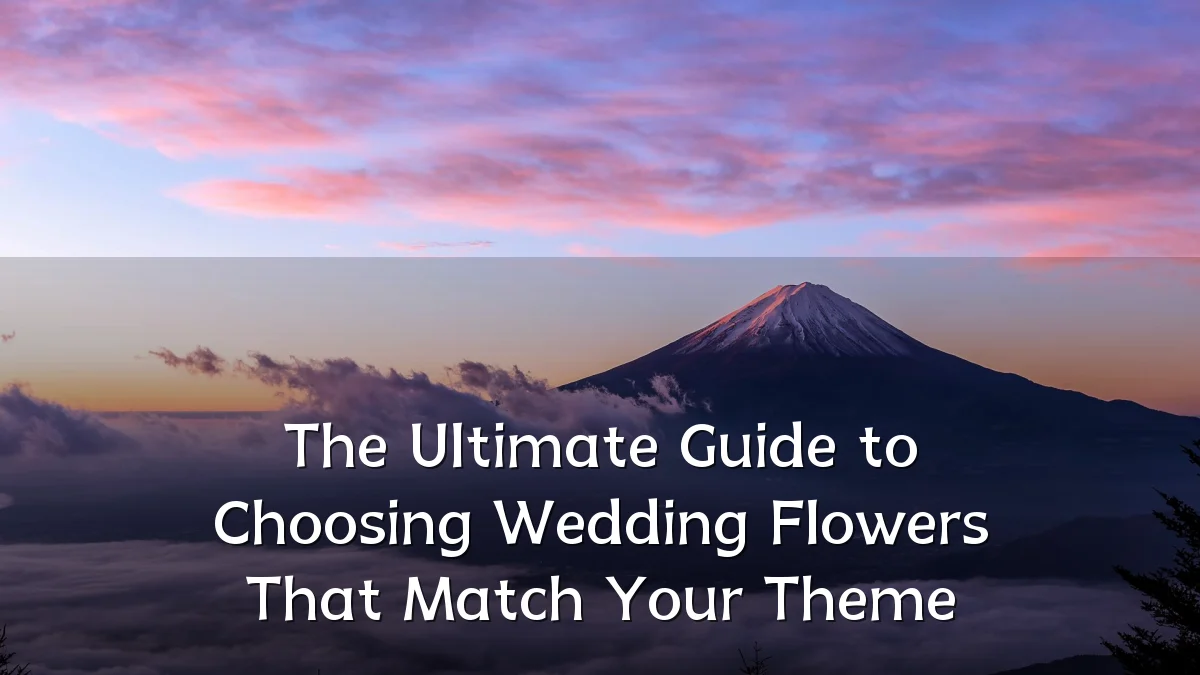 The Ultimate Guide to Choosing Wedding Flowers That Match Your Theme