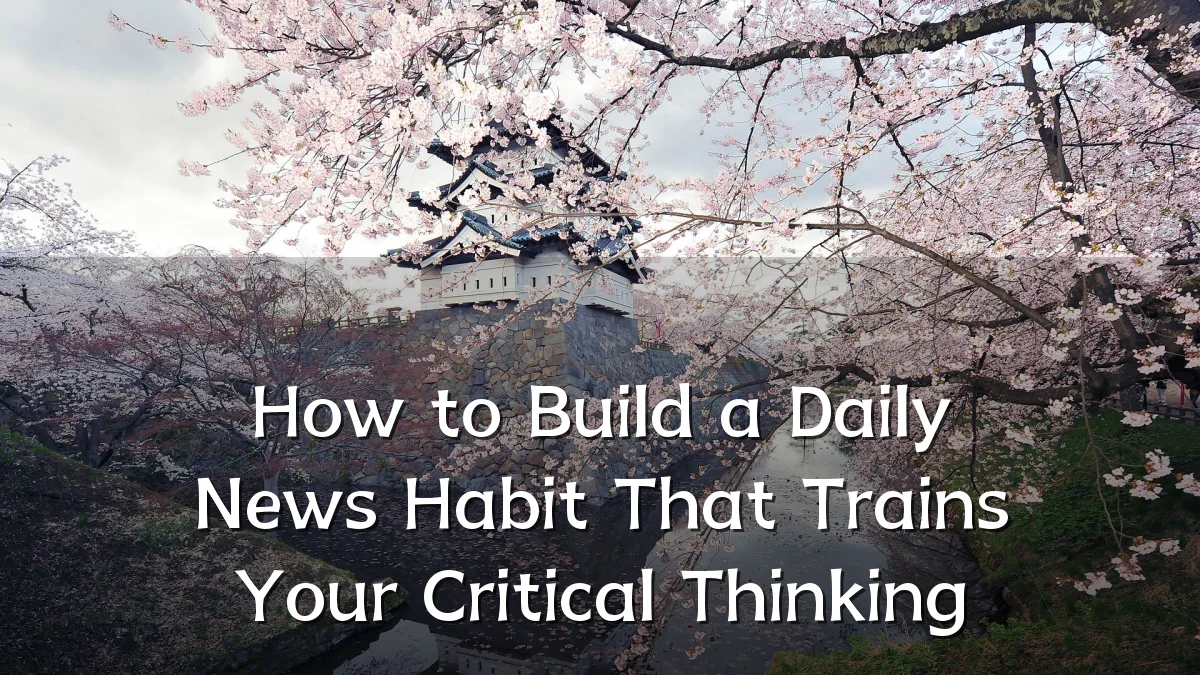 How to Build a Daily News Habit That Trains Your Critical Thinking