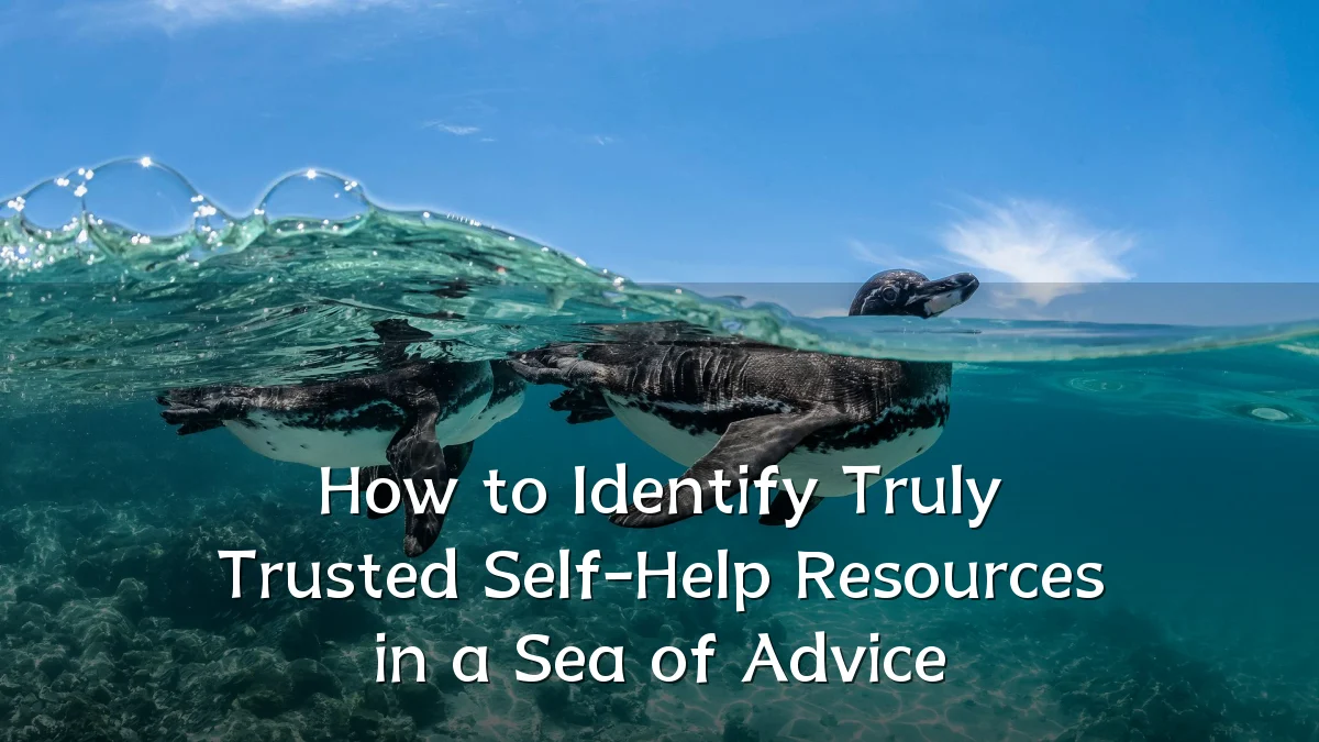 How to Identify Truly Trusted Self-Help Resources in a Sea of Advice