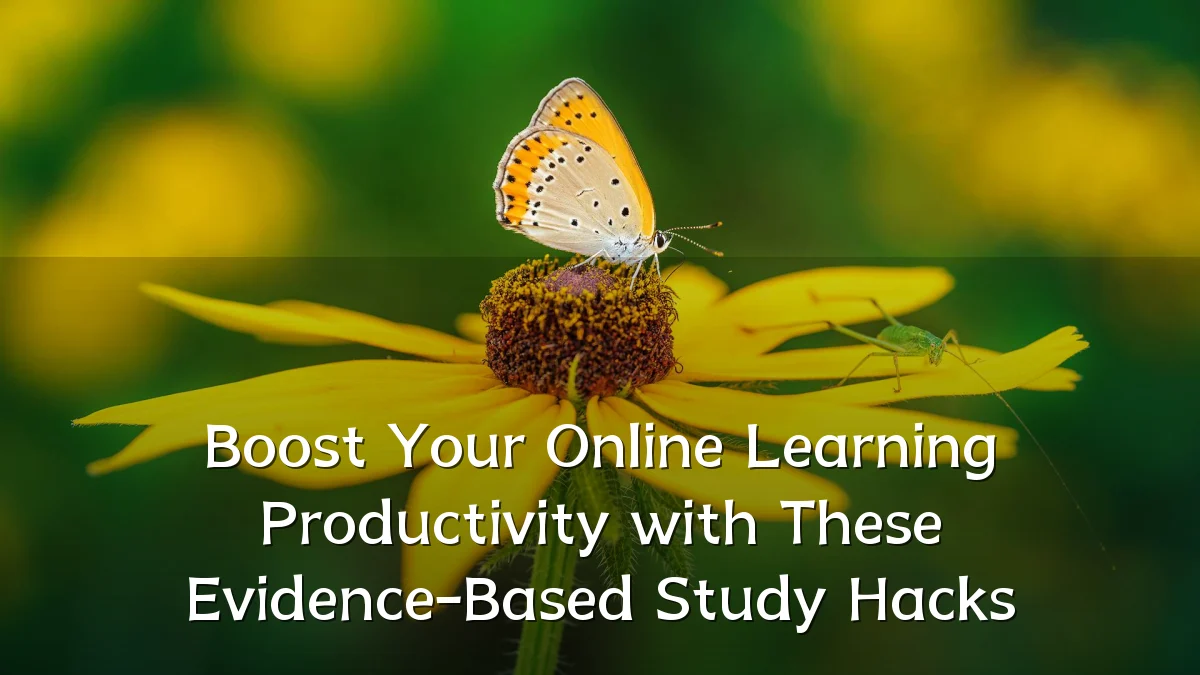 Boost Your Online Learning Productivity with These Evidence-Based Study Hacks