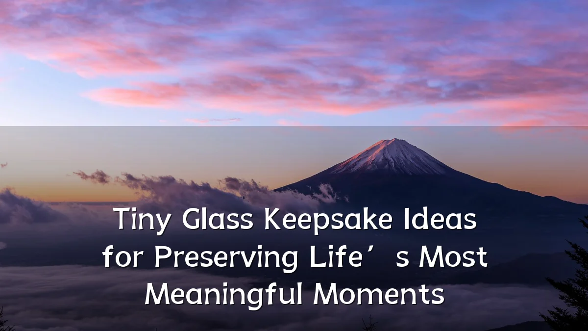 Tiny Glass Keepsake Ideas for Preserving Life’s Most Meaningful Moments